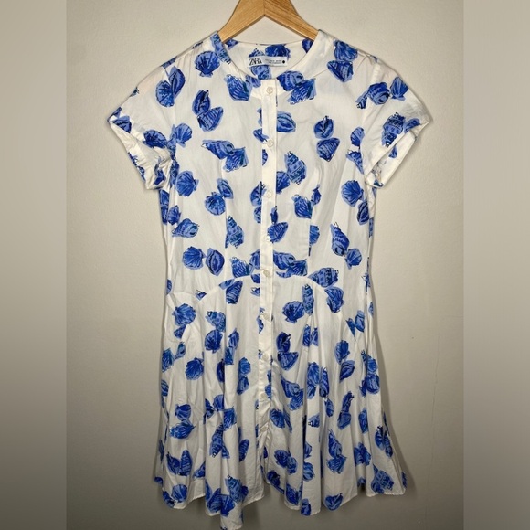 Zara 100% Cotton Summer Seashell Mini Dress 🐚 - Picture 4 of 9